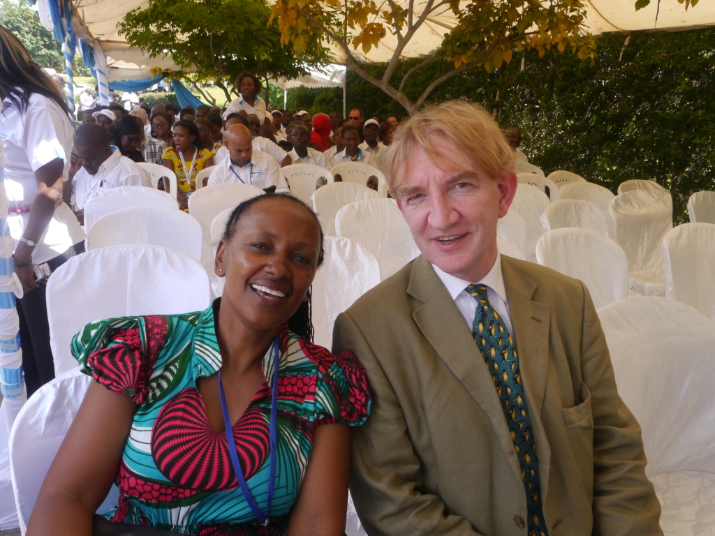 Prof Adrian Hill and Tabitha Mwangi 